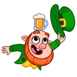 Leprechaun whatsapp stickers