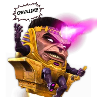 👺 MODOK CERVELLINO! MODOK, Marvel, supervillain, comic book, villain, head, cerebral telegram sticker