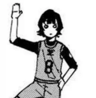 🙋‍♂ anime, manga, gesture, raising hand, sports whatsapp sticker