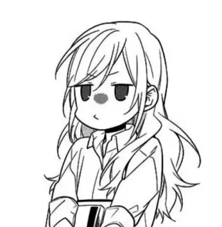 🌟 Anime, Manga, Personnage, Portrait, Mignon, Fille telegram sticker