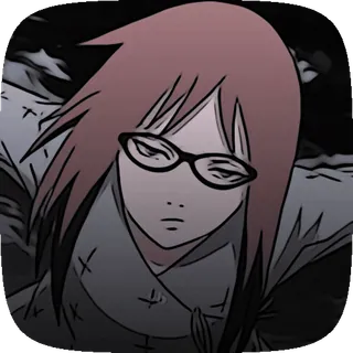 ☀️ Karin Naruto Anime, Manga, Karin, Kính, Naruto whatsapp sticker