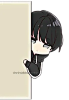 😶 anime, manga, cute, boy, chibi whatsapp sticker