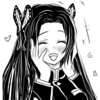 🙂 Shinobu Kocho Demon Slayer anime, manga, demon slayer, shinobu kocho, butterfly, cute, happy telegram sticker