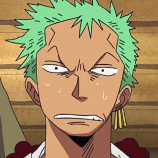 😨 Zoro One Piece Anime, Personagem, One Piece, Zoro, Roronoa Zoro, Espadachim telegram sticker