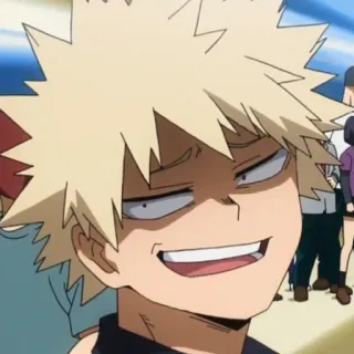 💥 Bakugo My Hero Academia Anime, Karakter, Potret, My Hero Academia, Bakugo telegram sticker