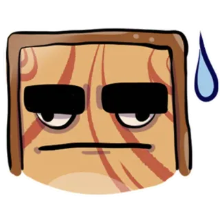 😓 emoji, sticker, khuôn mặt, buồn, biểu cảm, hoạt hình telegram sticker