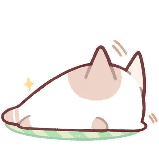 😶 cat, sleepy, cute, animal, lazy telegram sticker