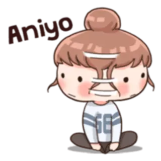 😣 Aniyo whatsapp sticker