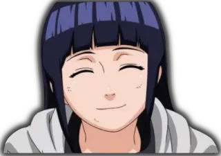 😌 Hinata Hyuga Naruto Anime, Dibujos animados, Hinata Hyuga, Naruto, Sonrisa, Feliz, Lindo telegram sticker