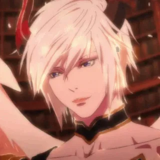 🍎 Anime, Quỷ, Ác quỷ, Sừng, Thiên thần, Cánh, Fantasy, Nam telegram sticker