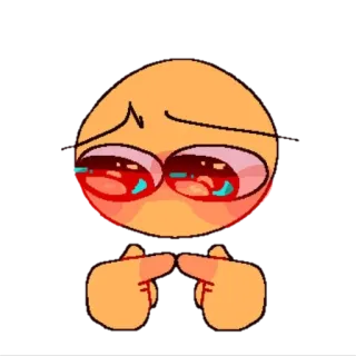 😳 Emoji, Erröten, Süß, Schüchtern, Meme telegram sticker