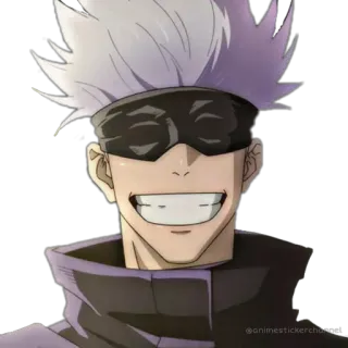 😁 Gojo Satoru Jujutsu Kaisen Anime, Manga, Personnage, Gojo, Satoru, Jujutsu Kaisen, Sticker telegram sticker