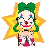 🤡 Клоун, Аниме, Макияж, Мультфильм telegram sticker