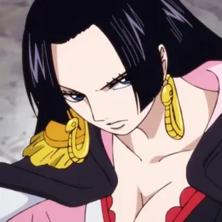 😒 Boa Hancock One Piece Anime, Feminino, Personagem, Pirata, Imperatriz telegram sticker
