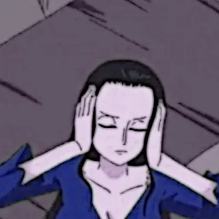 📜 Nico Robin One Piece 妮可·罗宾, 海贼王, 动漫, 角色, 贴纸 telegram sticker