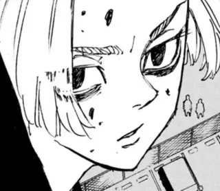 🪦 Anime, Manga, Personaggio, Bianco e nero telegram sticker
