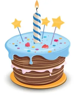 🍰 birthday cake, cake, dessert, celebration, candle, stars, sweet telegram sticker