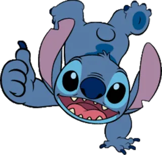 👍 Stitch ดิสนีย์, การ์ตูน, น่ารัก, สติทช์, เอเลี่ยน telegram sticker