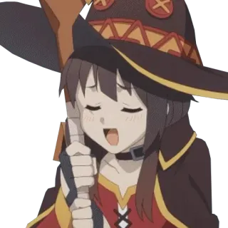 💋 Megumin Konosuba Anime, Fille, Mage, Magicien, Magie, Mignon, Konosuba whatsapp sticker