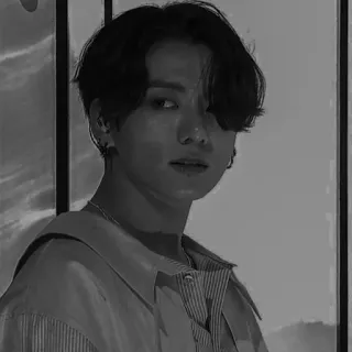 ▪️ Jungkook ジョングク, BTS, K-POP, 韓国人歌手, ポートレート, 音楽 whatsapp sticker