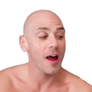 😯 Johnny Sins лысый, порнозвезда, актер, интернет-мем, смешной telegram sticker