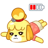 😪 Isabelle Animal Crossing Animal Crossing, Isabelle, video game, anjing, kartun whatsapp sticker