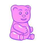 😘 Gummibärchen, Süßigkeit, Bär, süß, Cartoon telegram sticker