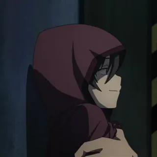 🥀 Anime, Sweat à capuche, Personnage, Manga, Capuche rouge telegram sticker