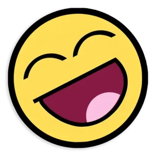 😄 Smiley, Emoticon, Felice, Ridente telegram sticker