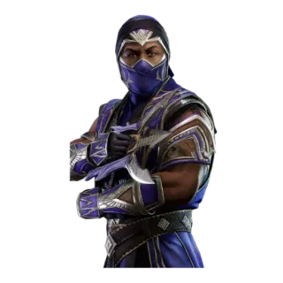 🥷 Rain Mortal Kombat Ninja, Jogo de luta, Roxo, Masculino, Guerreiro whatsapp sticker