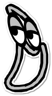 🌬 скрепка, мультфильм, канцелярские товары, персонаж, зажим telegram sticker
