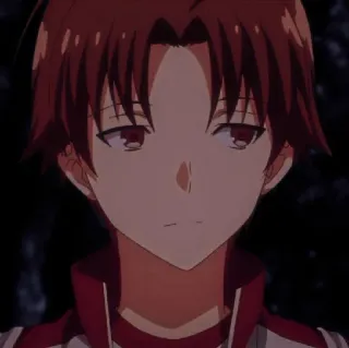 😐 Anime, Classroom of the Elite, Ayanokouji, Männlich, Rotes Haar telegram sticker