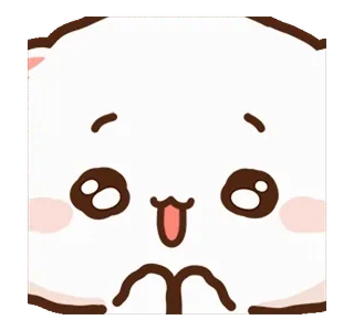 😻 Panda, Mignon, Animal, Dessin animé, Kawaii, Expression, Joyeux whatsapp sticker