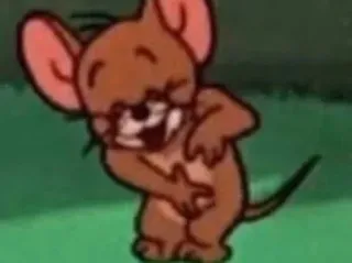 😂 Jerry Mouse Tom and Jerry dessin animé, souris, drôle, Jerry, animation, humour whatsapp sticker