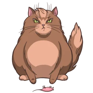 😡 cat, angry, sticker, cartoon, cute, feline telegram sticker
