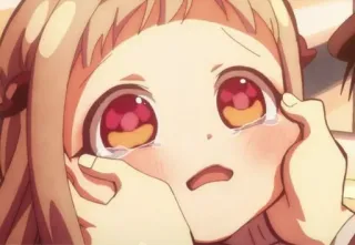 🤗 anime, crying, sad, emotional, girl, tears, manga telegram sticker