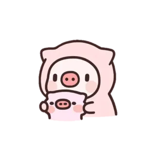 🐷 豚, かわいい, カワイイ, 漫画, 動物, 子豚 telegram sticker