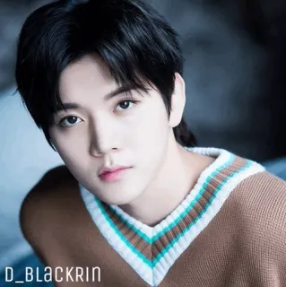 ✨ D_BLACKRIN mann, kpop, porträt, gesicht, schauspieler, sänger telegram sticker