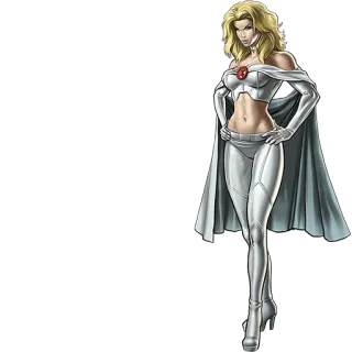 👊 Emma Frost Marvel, X-Men, superhero, comics, Emma Frost, character telegram sticker