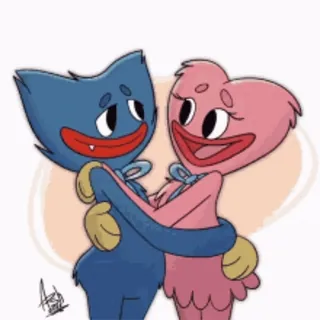 💓 Huggy Wuggy Poppy Playtime Huggy Wuggy, Poppy Playtime, Jeu vidéo, Personnage telegram sticker