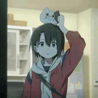 🥢 Anime, Mädchen, Katze, Aufkleber, Cartoon, Figur telegram sticker
