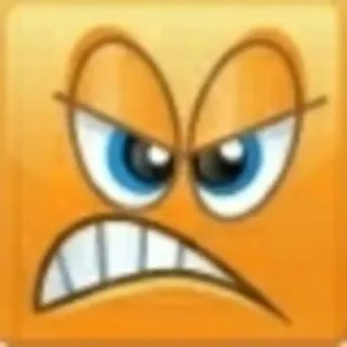 😠 en colère, visage, emoji, expression whatsapp sticker