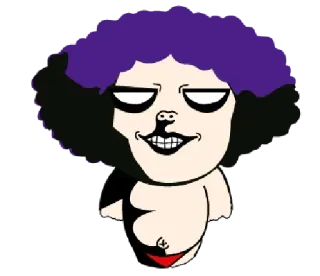 Purple Meme Face • @GreySunders whatsapp stickers
