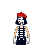 Mime Girl telegram stickers