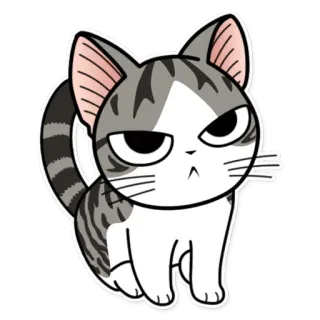 😡 Chi Chi's Sweet Home gatto, anime, manga, Chi, Chi's Sweet Home, carino, kawaii telegram sticker