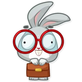 Boo the Bunny telegram stickers