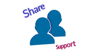 ❤️ Share Support share, support, togetherness, community telegram sticker