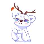 😢 pegatina, lindo, animal, llorando, dibujos animados telegram sticker