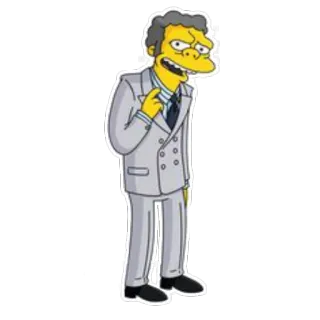 😅 Moe Szyslak The Simpsons Moe Szyslak, Les Simpson, Dessin animé, Personnage whatsapp sticker