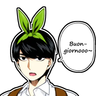 ☀️ Buongiornooo~ Anime, Manga, Sapaan, Ceria, Karakter whatsapp sticker